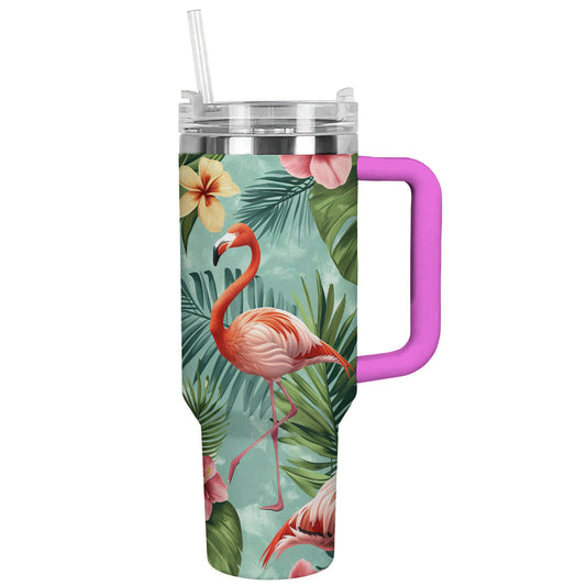 Printliant Tumbler Tropical Flamingos