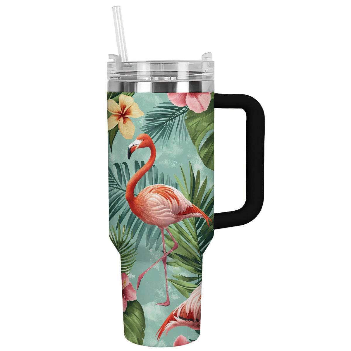 Printliant Tumbler Tropical Flamingos