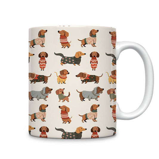 Printliant Ceramic Mug Cute Dachshunds