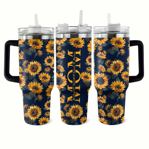 Printliant Tumbler Personalized Sunflower Bloom Mom